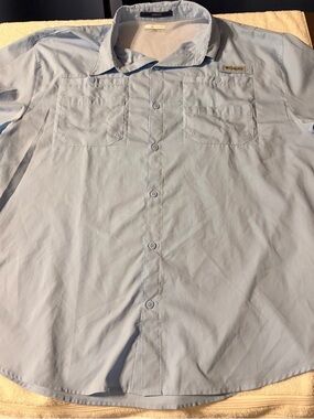 Columbia Light Blue Casual Button-Down Shirt